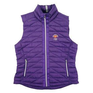 RLX Ralph Lauren Women Large Kiawah Down Vest Puffer Lightweight Full Zip Quilt